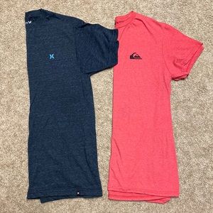 QUICKSILVER HURLEY 2 Mens T-shirt lot size MED Never worn.